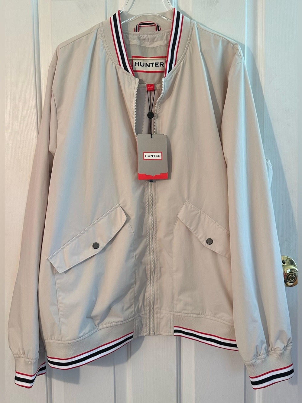 HUNTER XL Gaston Water Resistant Quiet Luxury Rain Jacket Country Club Capsule
